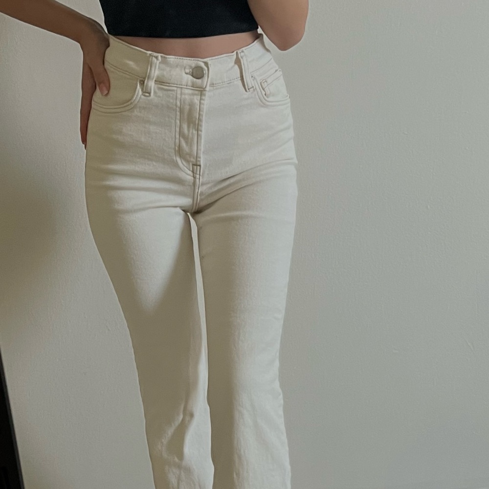 Stretchy comfortable jeans in beige size US2